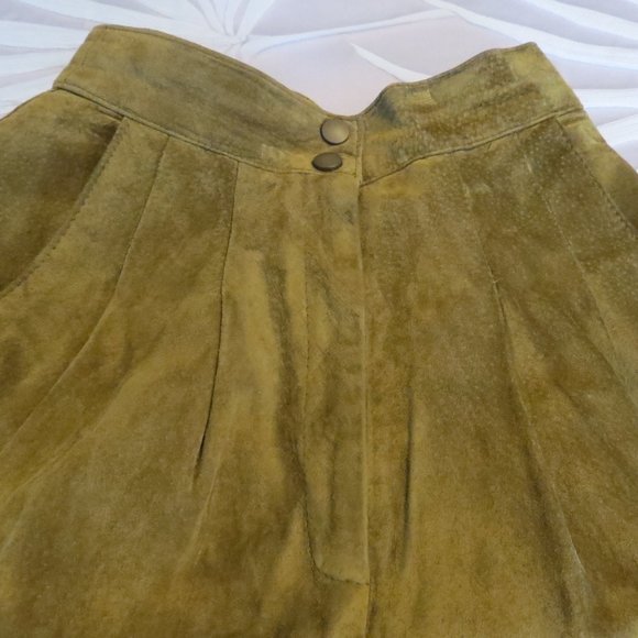Vintage 90s Danier Leather Suede Pants - Picture 2 of 5
